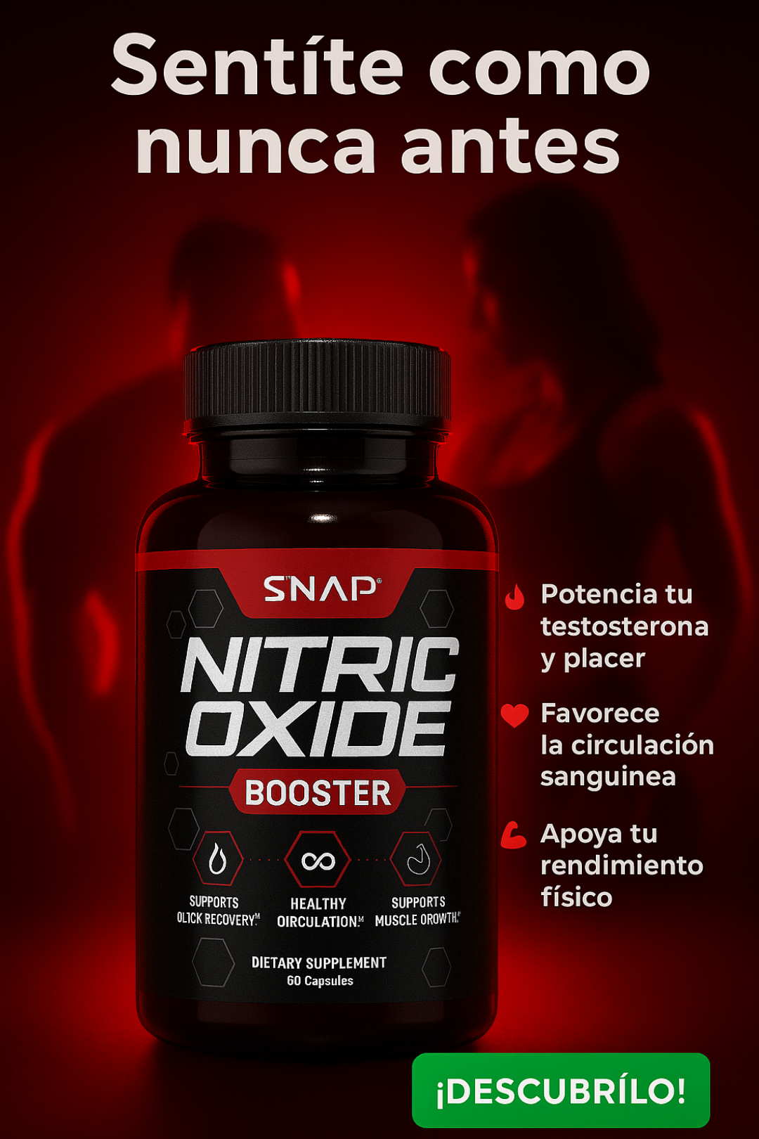 ÓXIDO NÍTRICO™ Potenciador Sexual